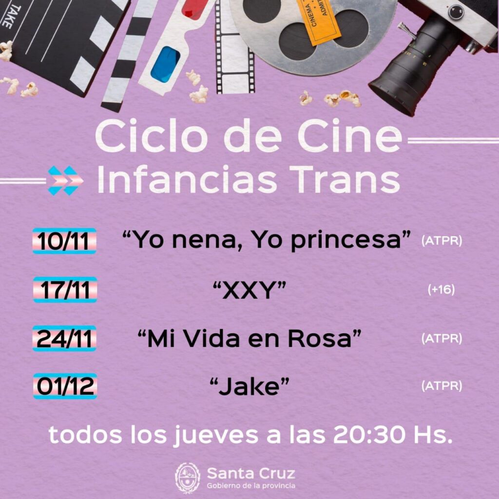 El Ministerio de Gobierno y el Ministerio de la Igualdad e Integración de Santa Cruz organizaron el Ciclo de Cine “Infancias Trans”