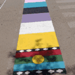 Intervenciones en Marcha del Orgullo en Aluminé, Neuquén / Foto: Subscretaría de la diversidad