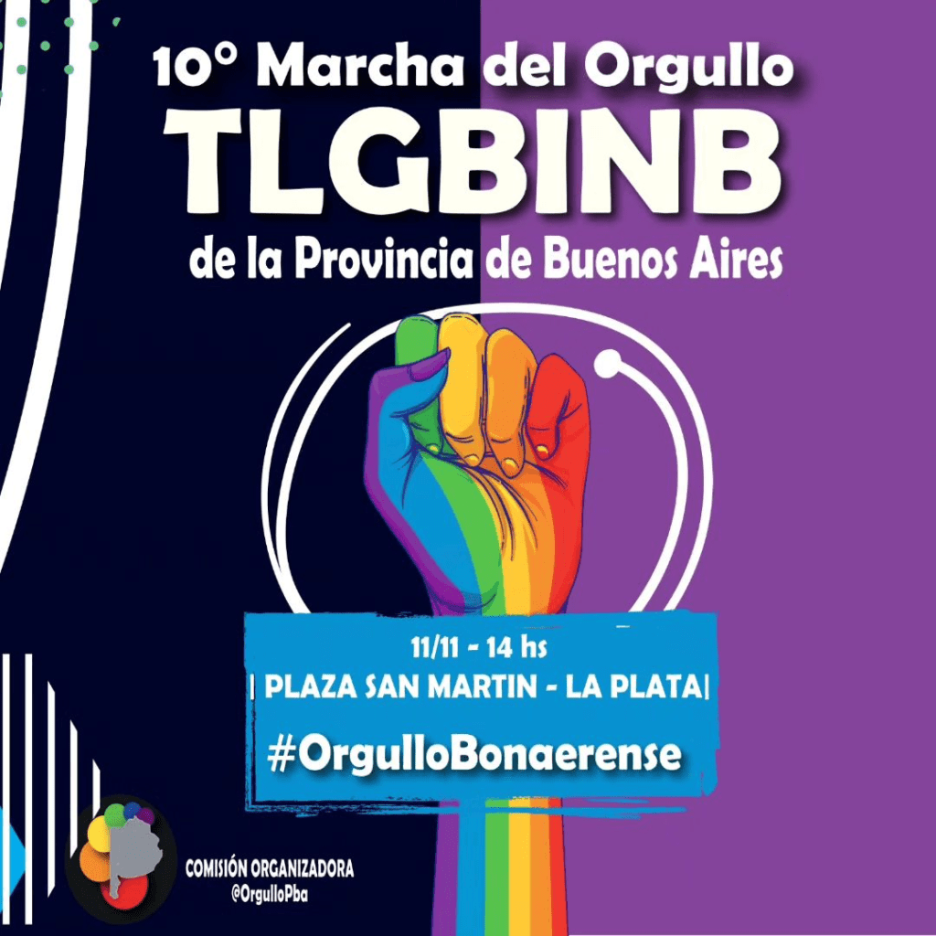 10° MARCHA DEL ORGULLO TLGBINB DE LA PROVINCIA DE BUENOS AIRES