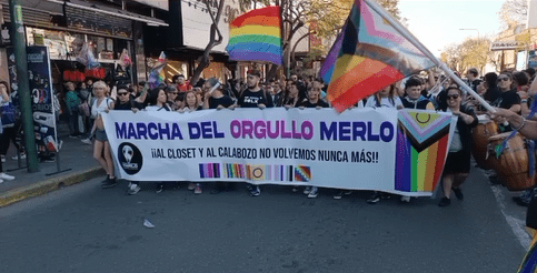 primer Marcha del Orgullo LGBTIQ+ en Merlo