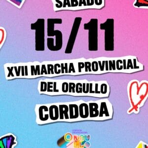 🔥 ¡TENEMOS FECHA! 🔥 Ante tantos discursos de odio, nos encontramos una vez mas para celebrarnos, luchar por más derechos y cuidar todo lo conquistado. ¡Este año volvemos a llenar las calles cordobesas de orgullo! 🏳🌈🏳⚧ 👉 La 17° Marcha del Orgullo de Córdoba será el sábado 15 de noviembre 🎉 💅🏻 Y vos, ¿ya estás pensando el look de este año?