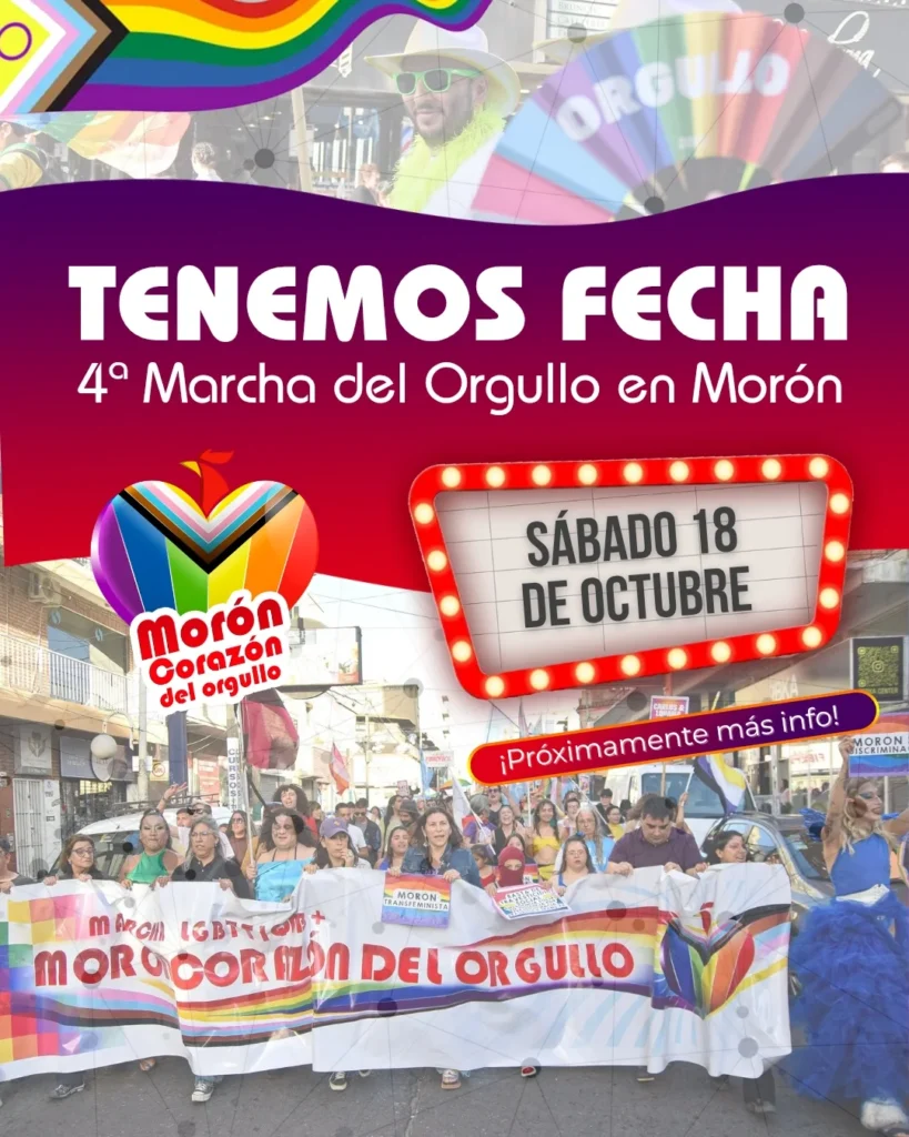 🔥4ª 𝗠𝗮𝗿𝗰𝗵𝗮 𝗱𝗲𝗹 𝗢𝗿𝗴𝘂𝗹𝗹𝗼 𝗲𝗻 𝗠𝗼𝗿ó𝗻🔥 🗓 Sábado 18 de Octubre 2025 Venimos 🅐🅣🅡 organizando esta fiesta llena de orgullo, lucha y estamos preparándonos para construir la marcha disidente que movilizará todo Morón. 👉🏼 Ante el actual contexto político social de odio y exclusión nacional, nos organizamos, defendemos lo construido y exigimos con fuerza más derechos, igualdad e inclusión. ¡Corré la voz!