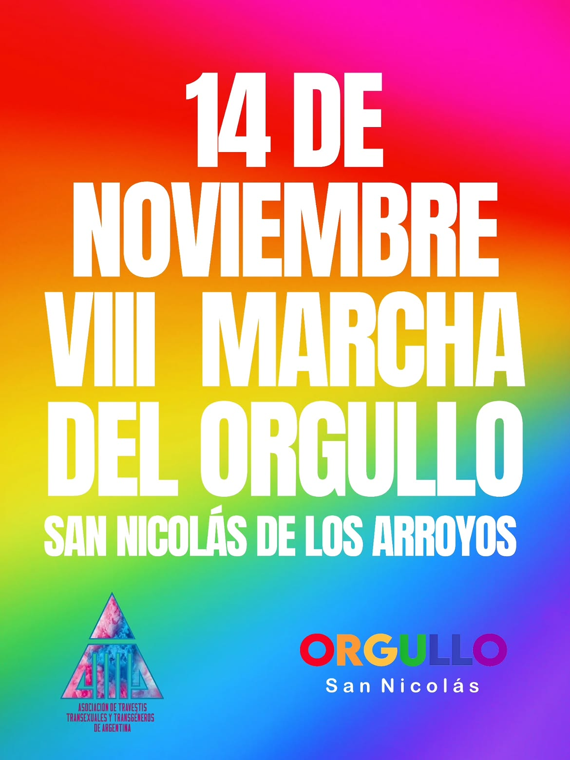 PBA: San Nicolás de los Arroyos - 8° Marcha del Orgullo LGBTIQ+