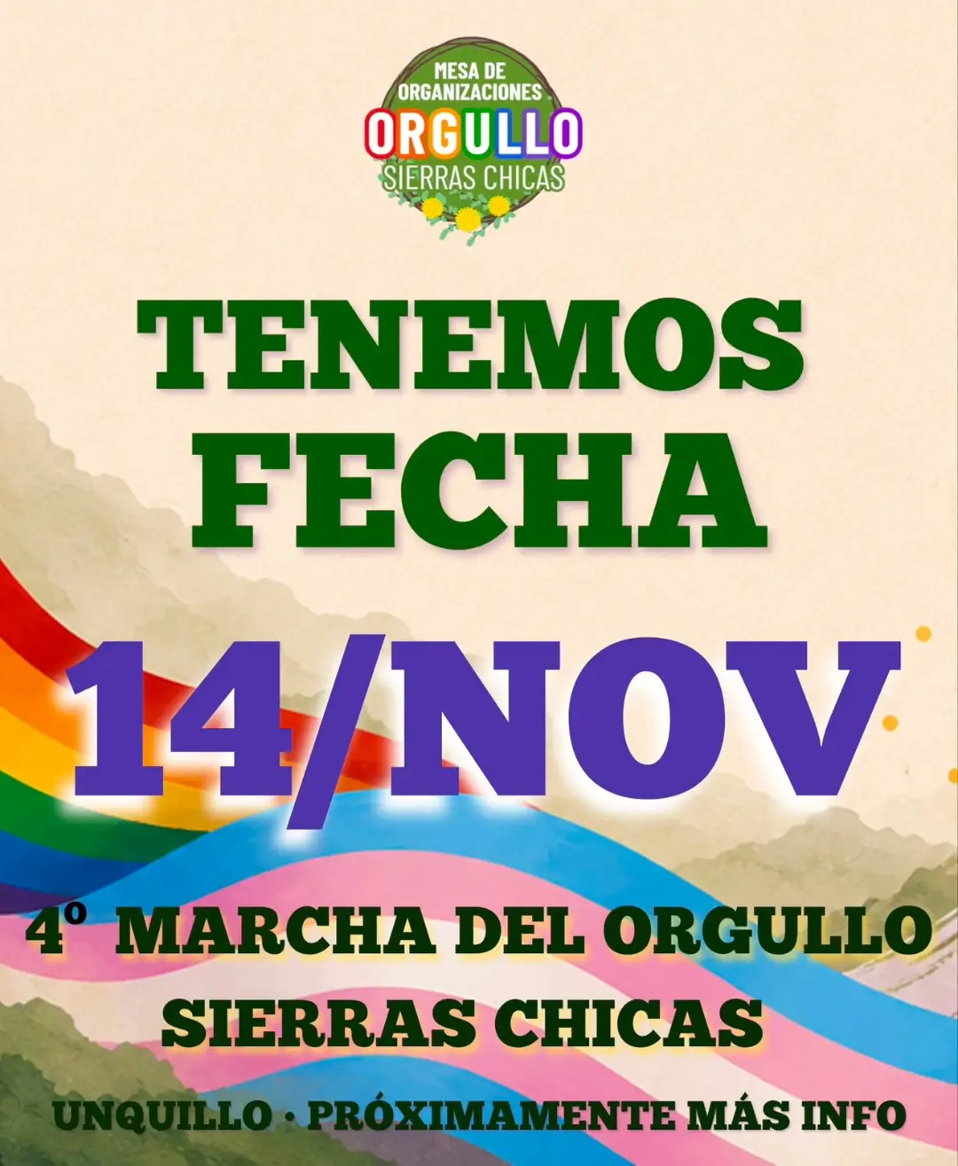 Unquillo, Cba - Marcha del Orgullo LGBTIQ+ de Sierras Chicas