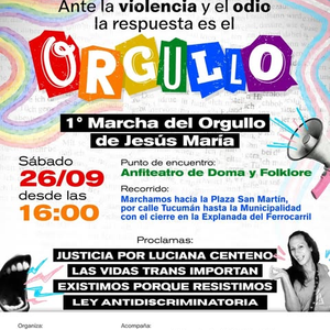 Jesús María, Córdoba - 1° Marcha del Orgullo LGBTIQ+