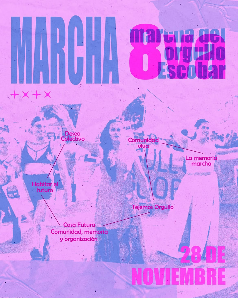 Con mucha alegría presentamos la imagen oficial de la Marcha del Orgullo Escobar 2026.