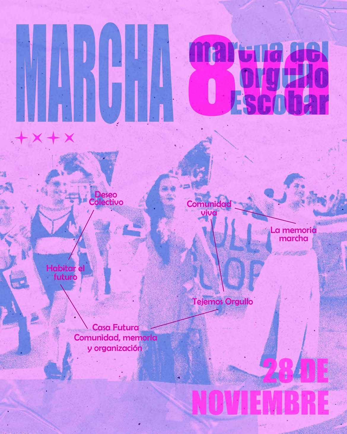 Con mucha alegría presentamos la imagen oficial de la Marcha del Orgullo Escobar 2026.
