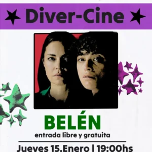 🎥 Desde la Dirección de Políticas de Género te invitamos a participar de este ciclo de cine-debate que busca visibilizar, reflexionar y compartir las luchas y vivencias a través del cine. 🎞️ En cada edición proyectaremos una película con perspectiva de género y diversidad sexual, seguida de un espacio de debate abierto. En está edición proyectaremos: BELÉN. 💚 Una mujer descubre su embarazo en el hospital. Tras una emergencia, enfrenta cargos. Con apoyo legal y activistas, lucha por justicia en un caso que podría ser decisivo. 📆 Fecha: Jueves 15 de Enero a las 19hs 📍Lugar: TEATRO HECTOR MARINERO, Av. San Martín, 849. ✅Entrada libre y gratuita.