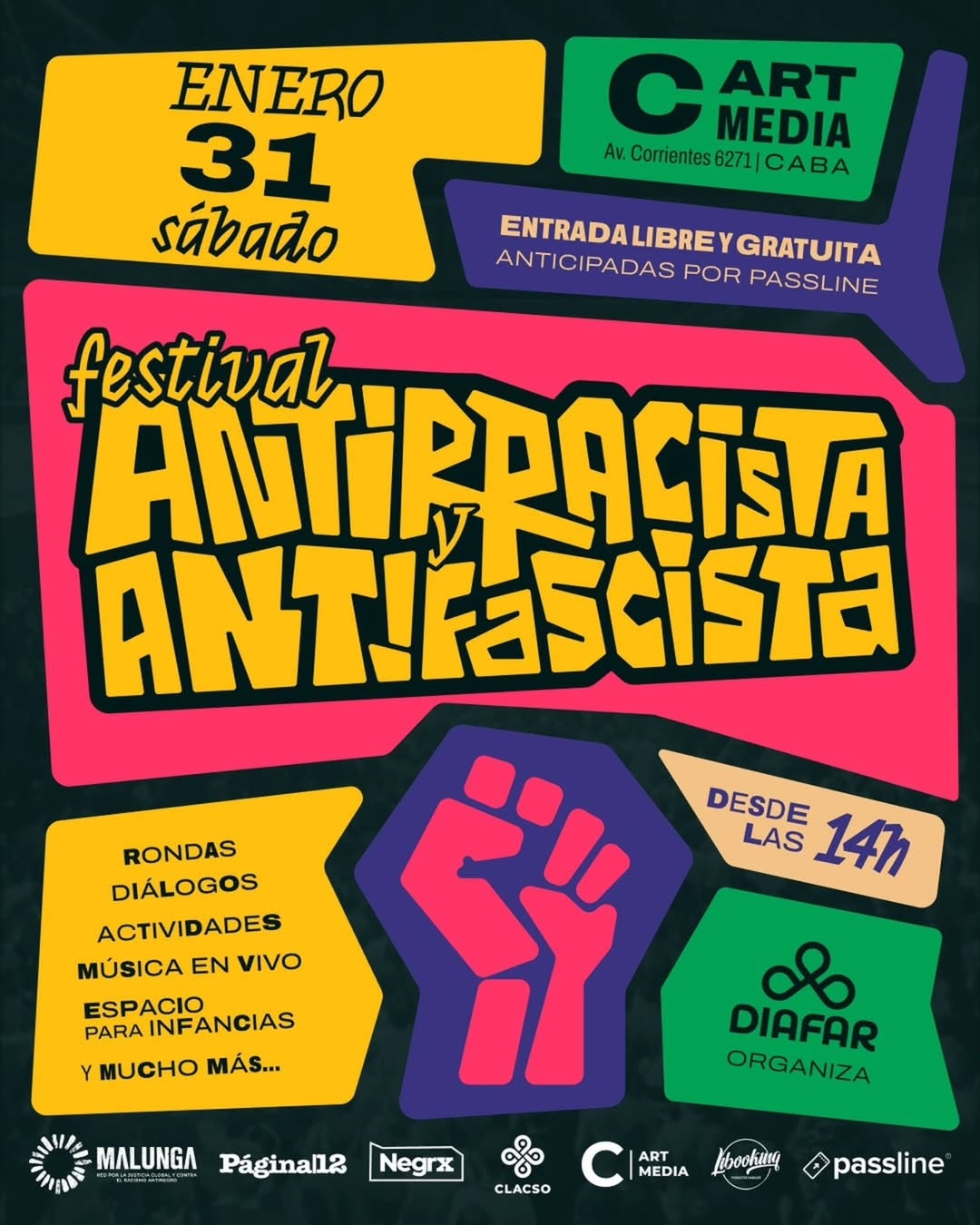 ✊🏾 FESTIVAL ANTIRRACISTA Y ANTIFASCISTA
