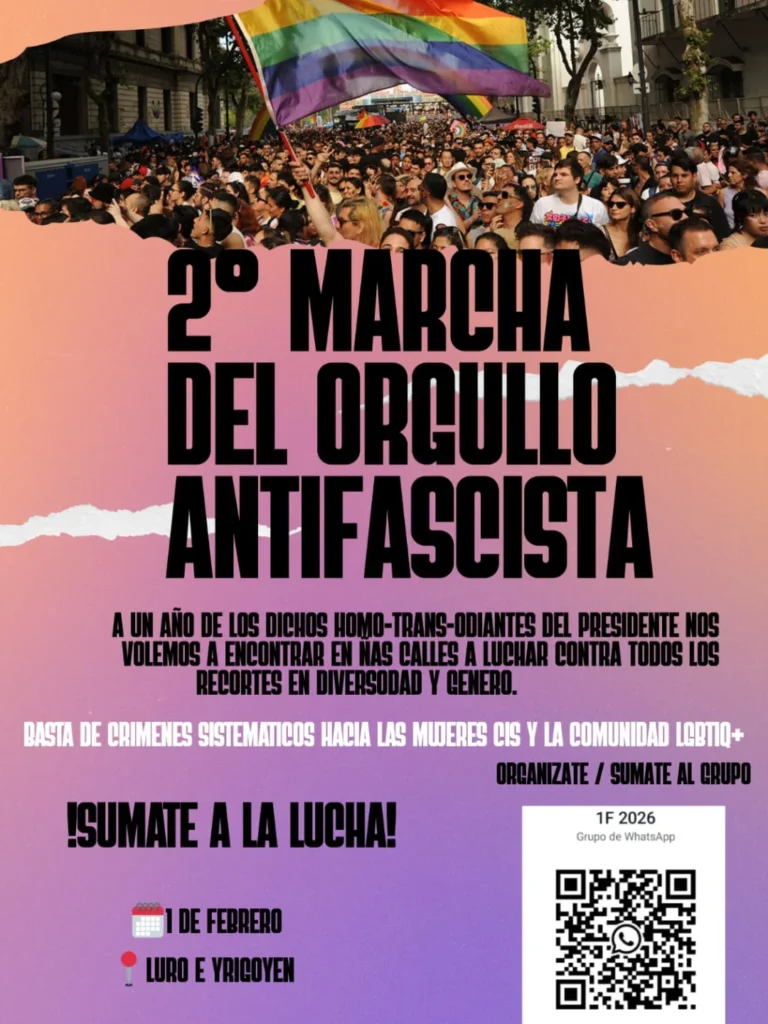 Segunda Marcha del Orgullo Antifascista en Mar del Plata