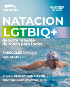 Natación con la Liga: nivel inicial, intermedio, avanzado y competitivo.