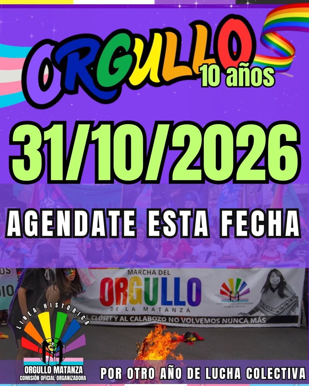 10 años marcha del orgullo la matanza