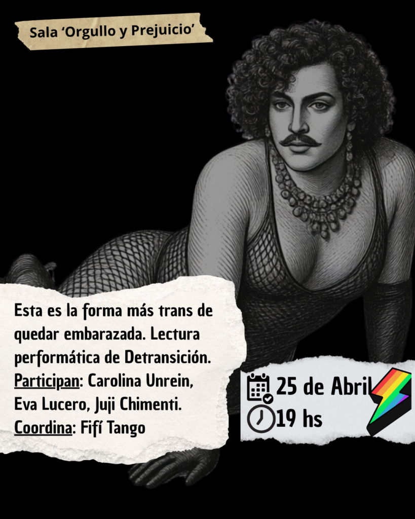 Esta es la forma más trans de quedar embarazada. Lectura performática de Detransición, baby (Caja Negra, 2025), de Torrey Peters, dirigida por Fifí Tango.