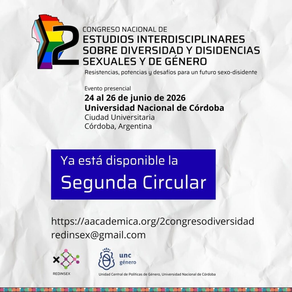 2° Congreso Nacional de Estudios Interdisciplinares sobre Diversidad y Disidencias Sexuales y de Género