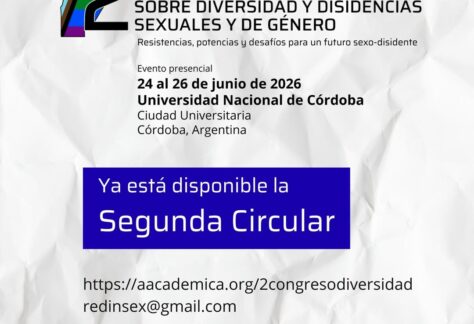 2° Congreso Nacional de Estudios Interdisciplinares sobre Diversidad y Disidencias Sexuales y de Género