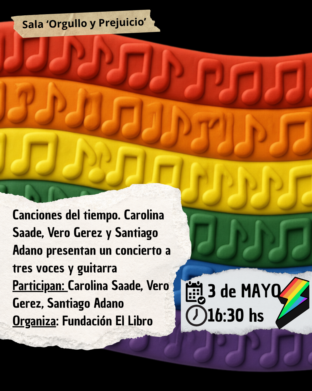 3 de Mayo - 16:30hs - Canciones del tiempo