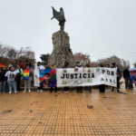 A pesar del frío y la lluvia, se reclamó Justicia por Axel Almeida en Mar del Plata