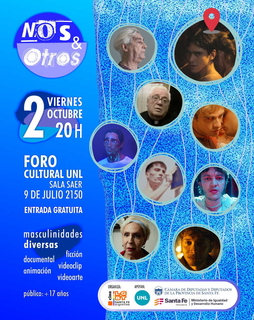 Santa Fé: "Nos & Otros 2026" tendrá nueve obras audiovisuales sobre masculinidades y diversidad sexual